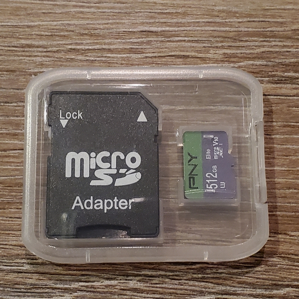 512gb Micro Sd Card w usb adapter